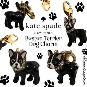 KATE SPADE  BOSTON TERRIER DOG CHARM HOW CHARMING NO BRACELET